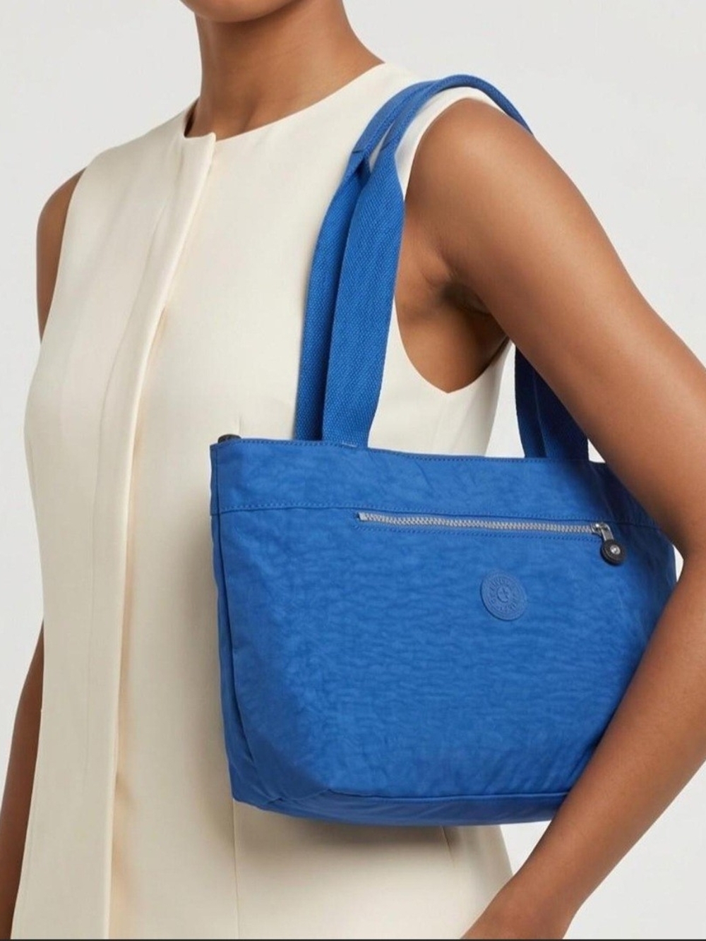 Kipling Royal Blue Nylon Shoulder Tote